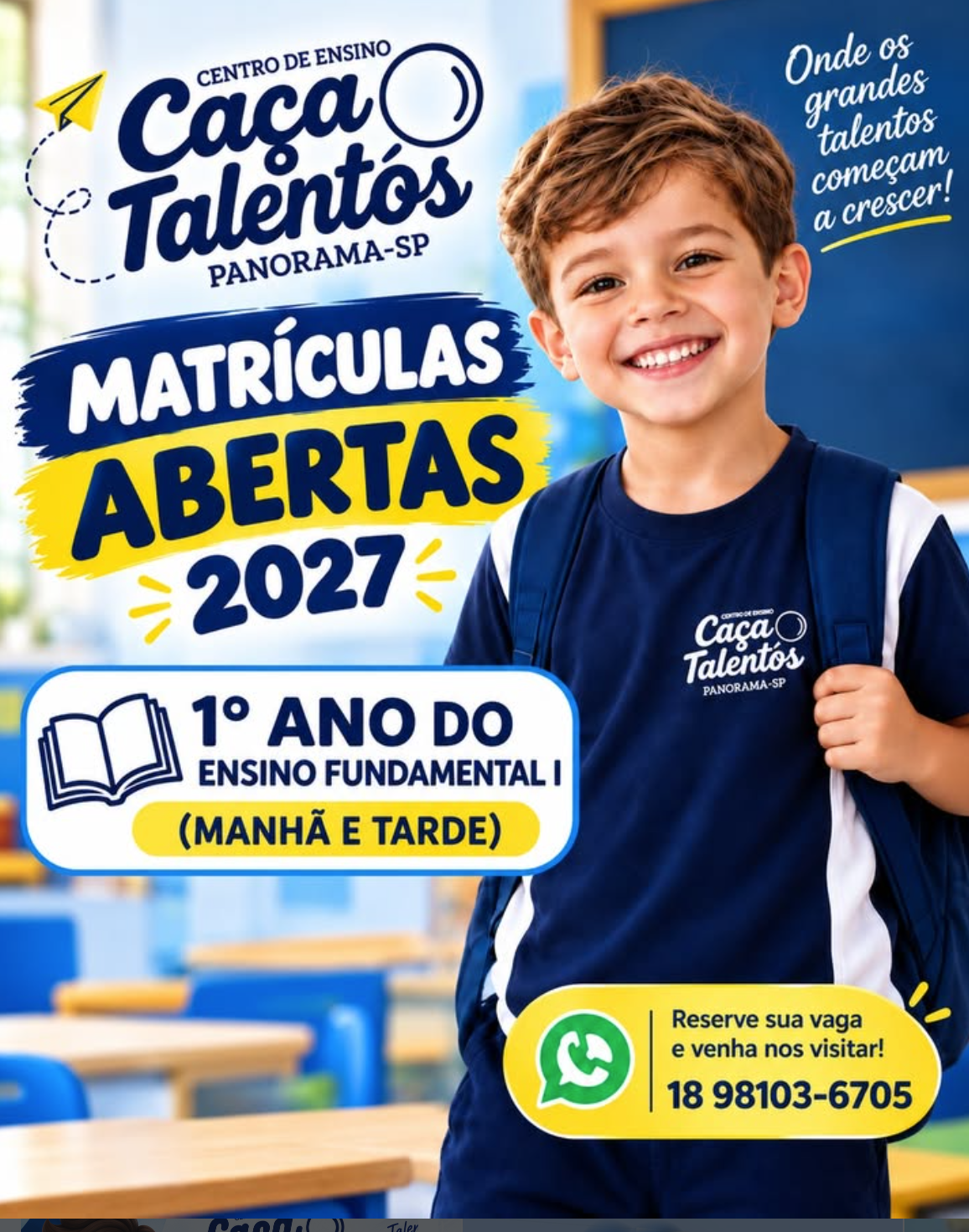 Publicação do Instagram do Caça Talentos